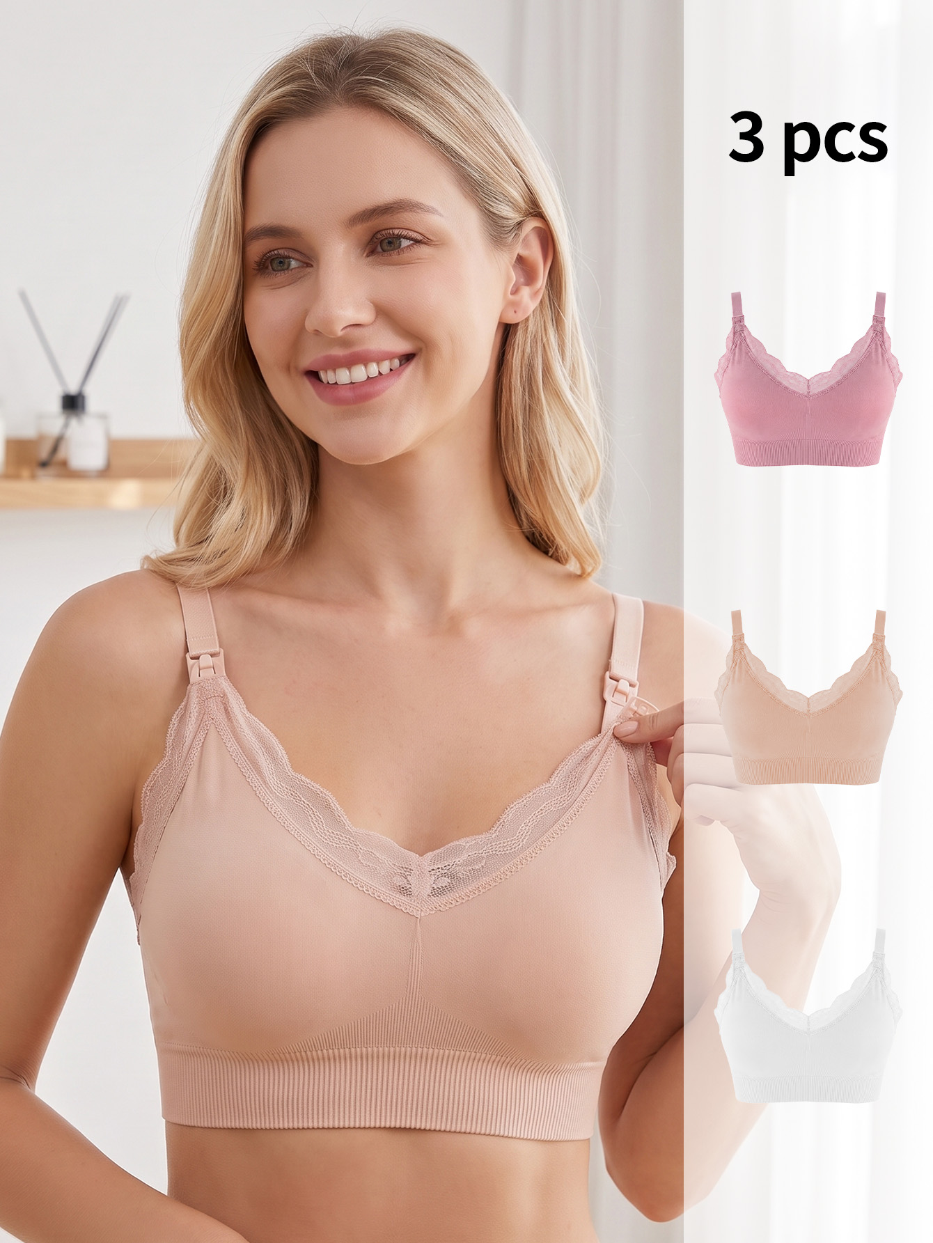 Nursing Bra Sleep - 3 Buah Bra Menyusui, Bra Menyusui