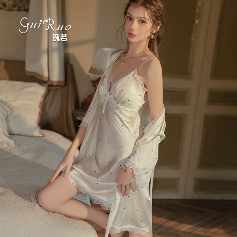 versi gaun tidur satin es mani - Robe Silk Women ulasan dan harga